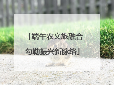 端午农文旅融合 勾勒振兴新脉络